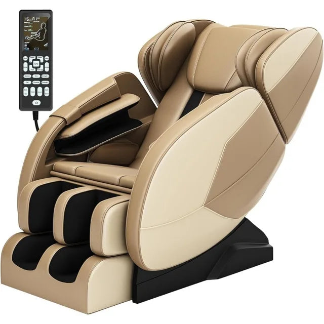 2023 New SMAGREHO Full Body Zero Gravity Massage Chair, Brown and Black