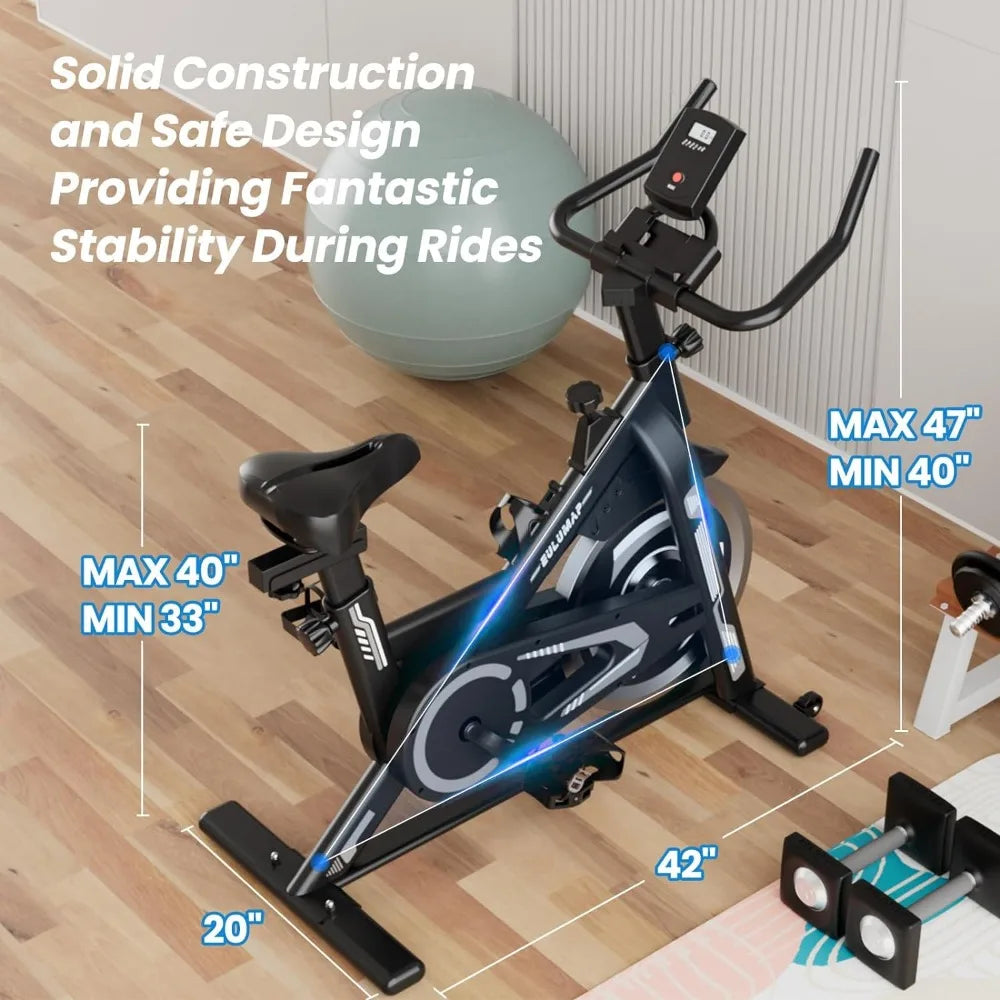 Exercise Bike-Indoor Cycling Bike Stationary for Home,Indoor bike With Comfortable Seat Cushion and Digital Display,Fitness
