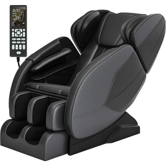 2023 New SMAGREHO Full Body Zero Gravity Massage Chair, Brown and Black
